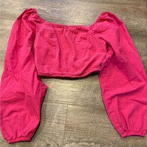 Pink crop top